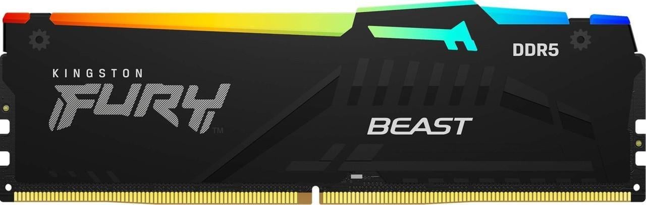 Память для настольных компьютеров Kingston Beast FURY DDR5 32 GB 2x16GB 5600 MHz RGB (KF556C40BBA)