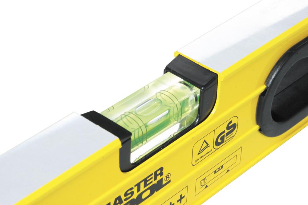 Рівень MasterTool ПРОФІ з ручками 3 капсули фрезеровані поверхні 60 см (36-0603) - фото 4 Рівень MasterTool ПРОФІ з ручками 3 капсули фрезеровані поверхні 60 см (36-0603) - фото 4