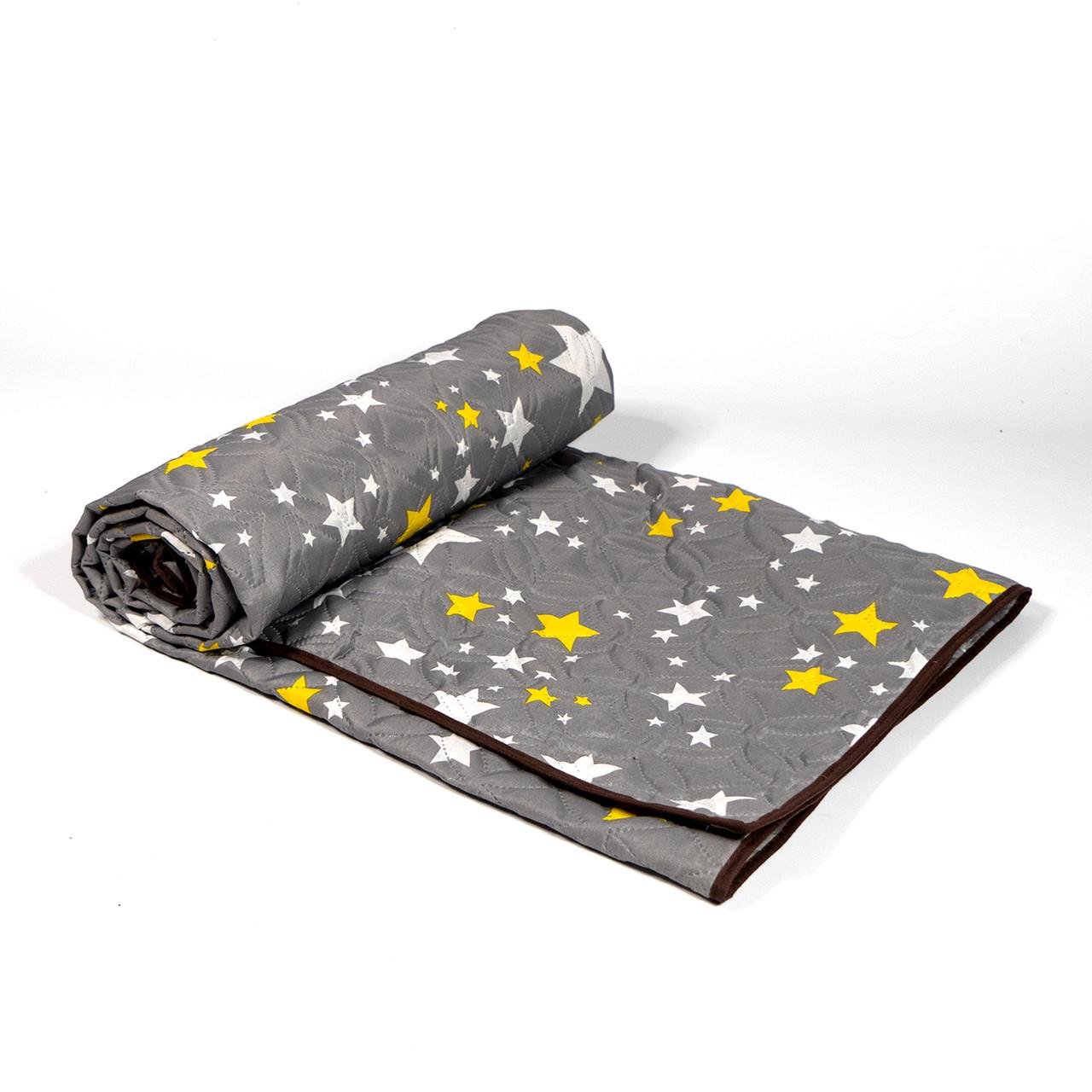 Одеяло летнее Constancy поликоттон серые звезды 145x205 см