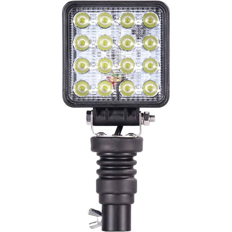 Фара світлодіодна AnTom для тримача проблискового маячка DIN 24 мм 48W 3600 Lm 12-24V квадрат (3309676)