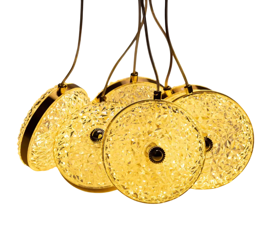 Гирлянда-штора Бриллиант 3 м 6 фигур Теплый белый