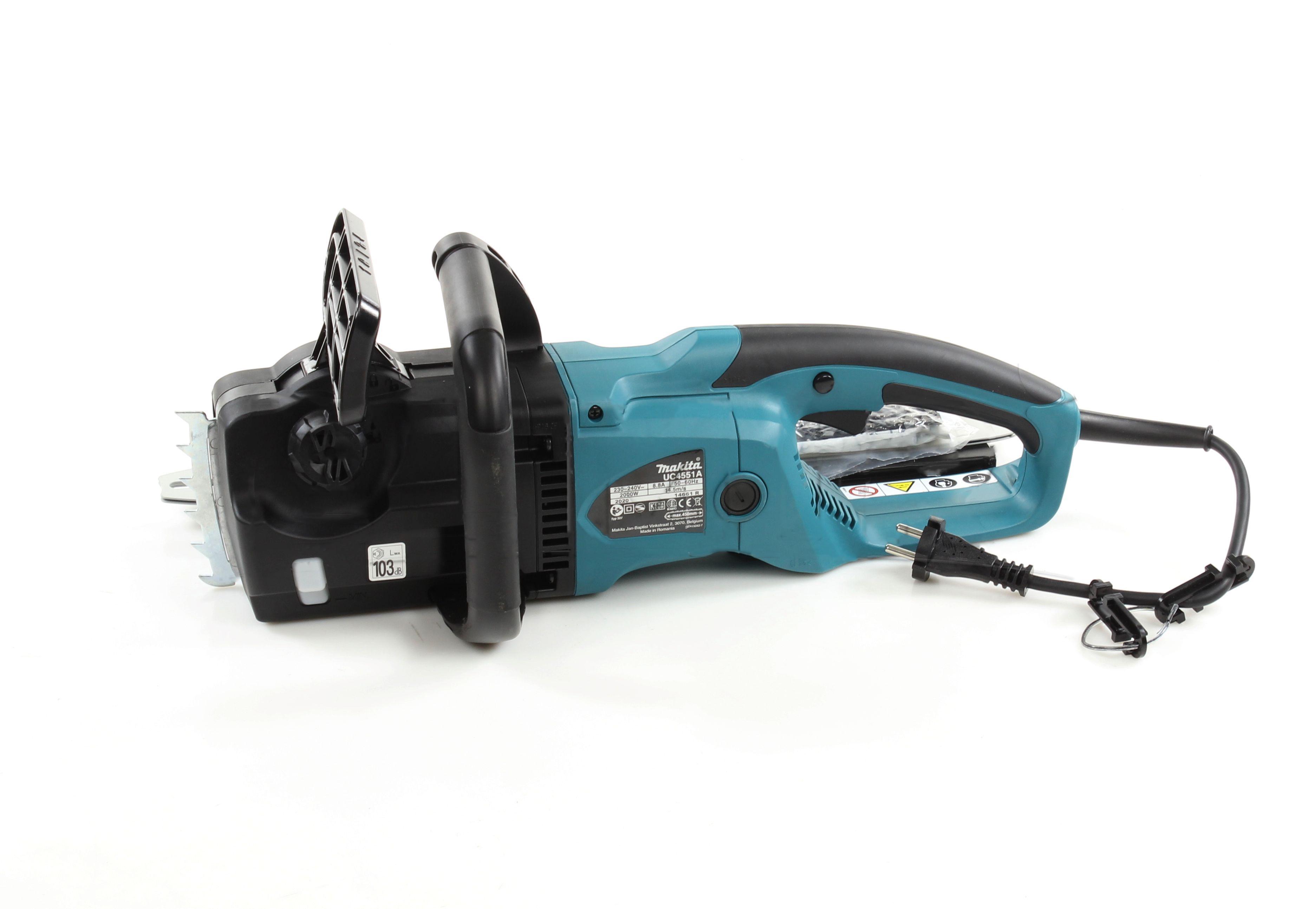 Цепная электропила Makita UC4551A (2000Вт, 450мм) пила с автоматической смазкой цепи (4514)
