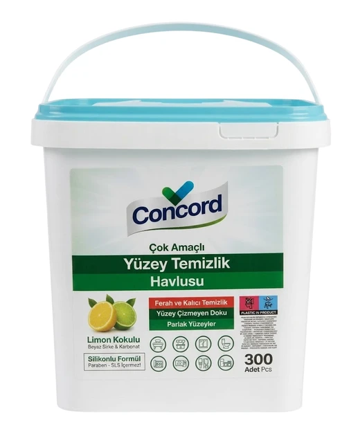 Влажные салфетки для уборки Concord с ароматом лимона 300 шт.