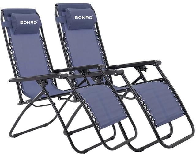 Комплект шезлонгов Bonro СПА-167A 2 шт. Серый (2997146482)
