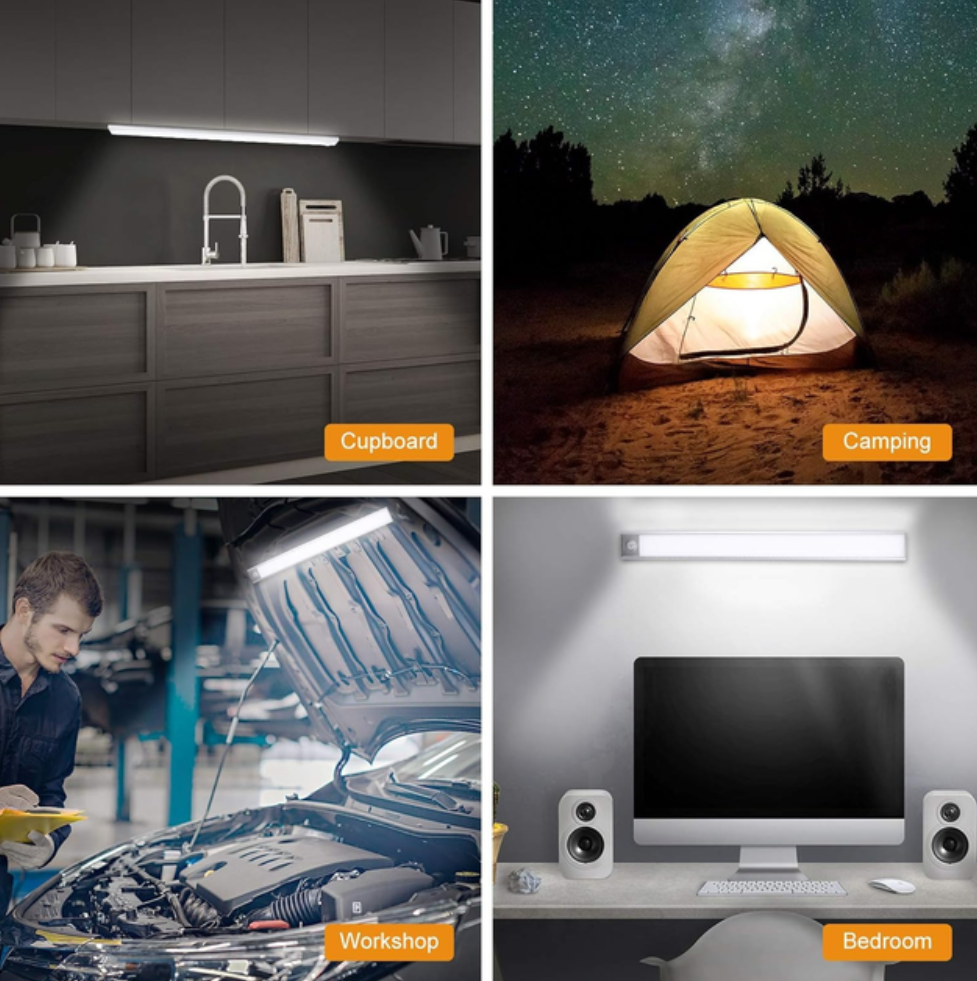 Светодиодная лампа HYSS 8646 аккумуляторная на магните/с датчиком движения 30 см (25411762) - фото 5 Светодиодная лампа HYSS 8646 аккумуляторная на магните/с датчиком движения 30 см (25411762) - фото 5