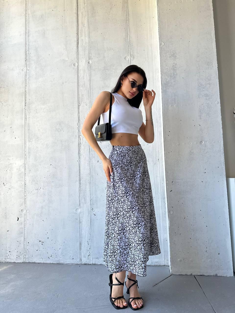 Юбка женская софт р. 42-44 Черный (Р1558-3187/В)