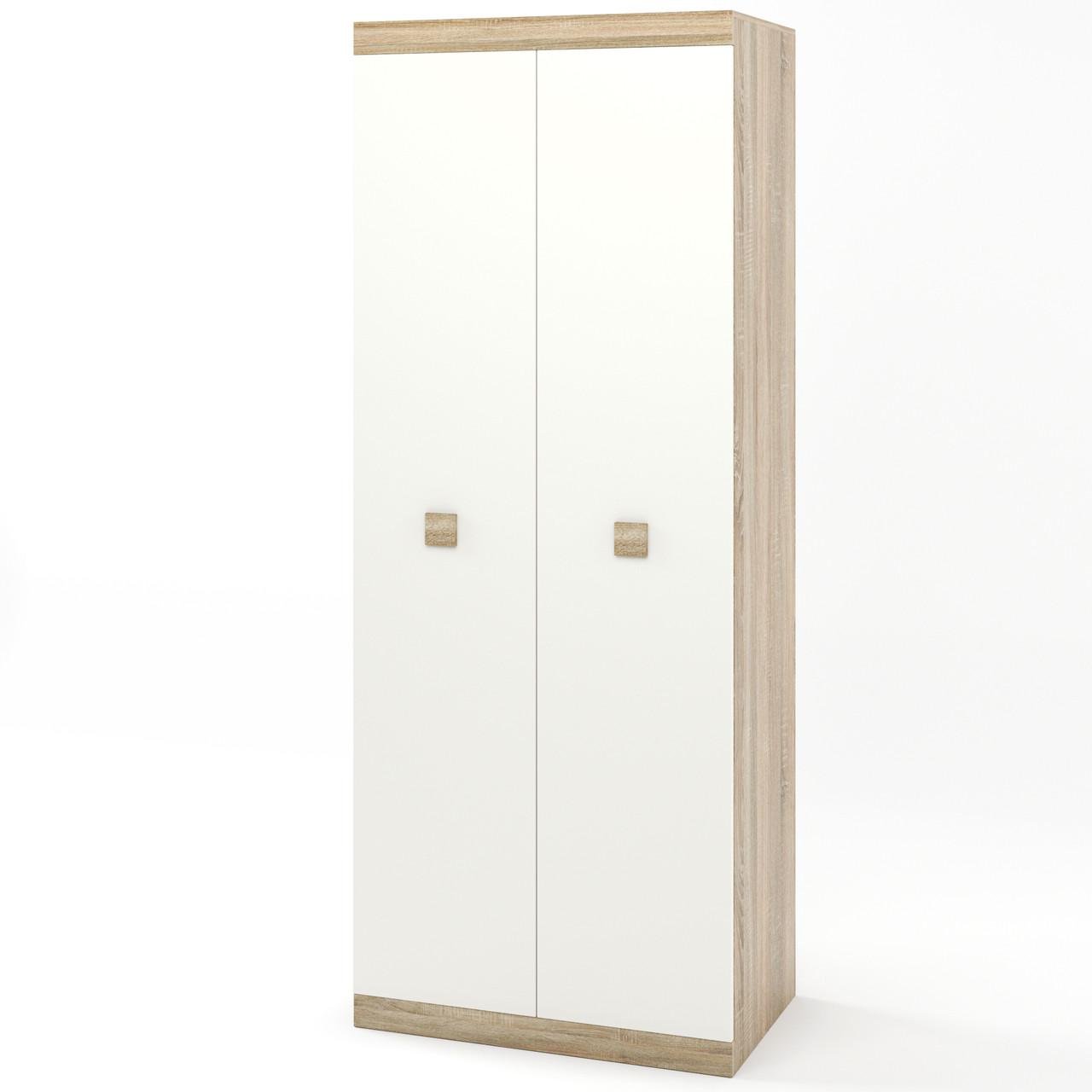 Шкаф распашной 2-х дверный Эверест Соната-800 Дуб Сонома/Белый (DTM-2298)