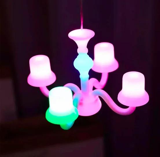 Светодиодная гирлянда штора "Люстра" 6 люстр 3х1,5 м 138 LED Мульти