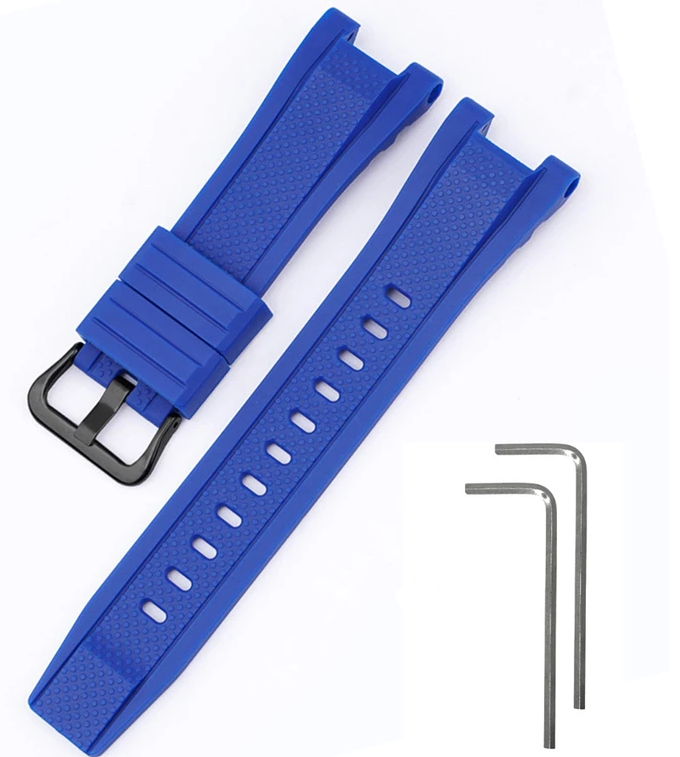 Ремінець для Casio G-Shock GST-W300 Blue BK (4086)