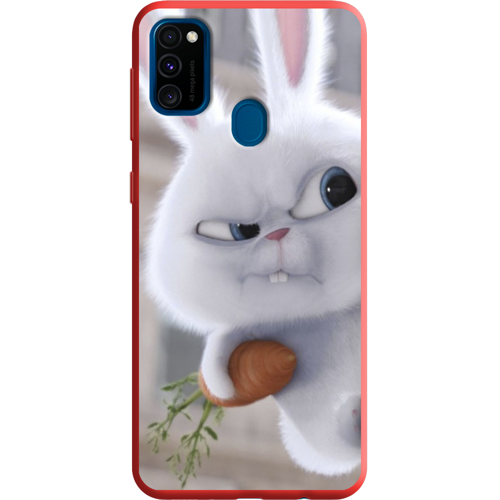 Чехол с рисунком Boxface Samsung M307 Galaxy M30s Rabbit Snowball Красный силикон (38209-up1116-38660)