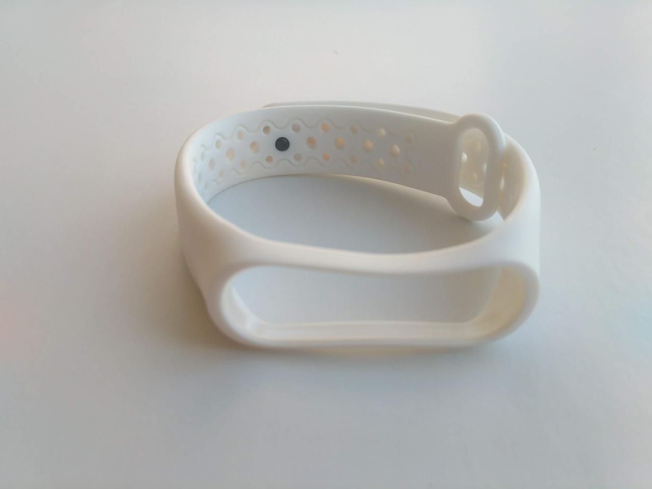 Ремешок для смарт-часов Xiaomi Mi Band 4/3 MiJobs Sport Light силиконовый Белый (1703P)