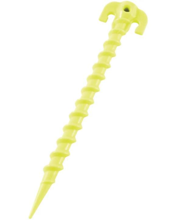 Колышки Outwell Screw Plastic Peg 25 см 6 шт. Luminous Green (650512)