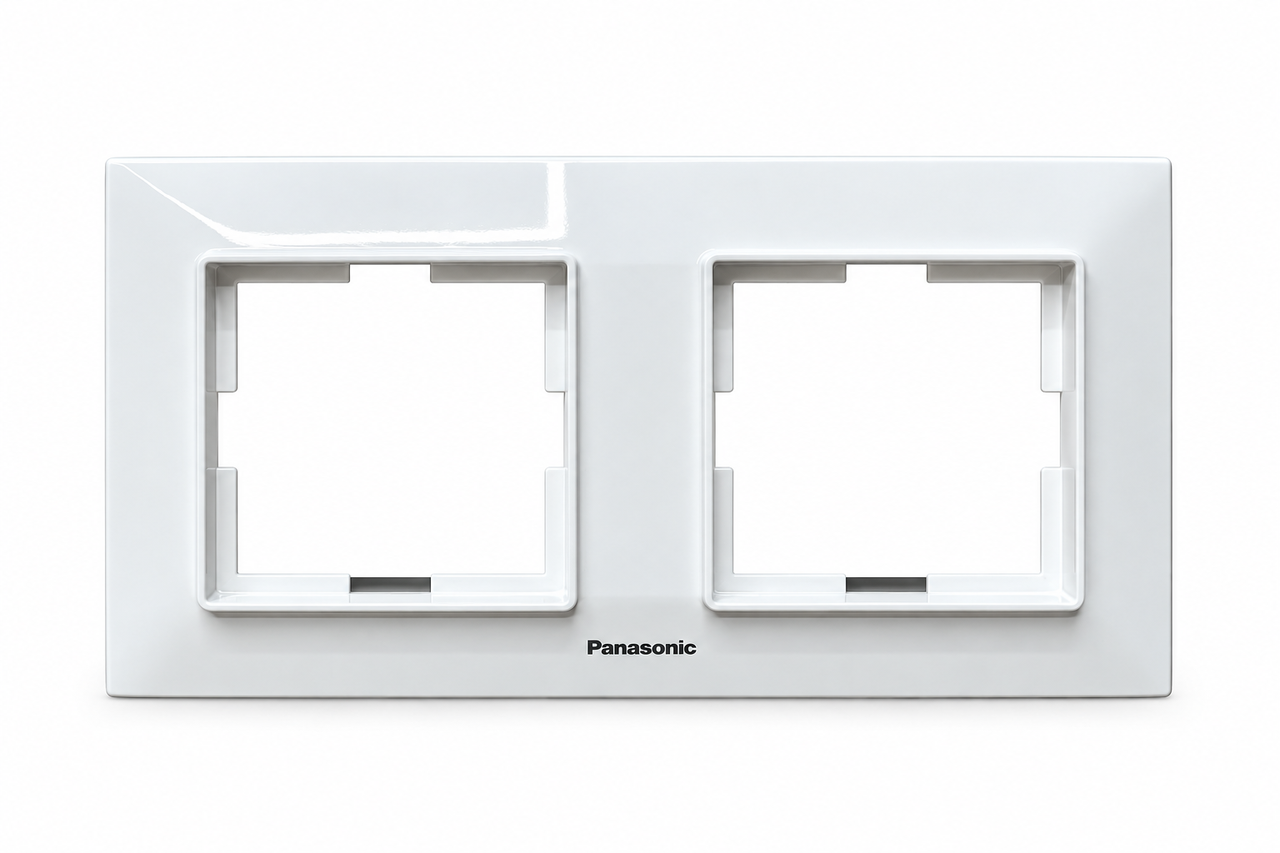 Рамка 2-х горизонтальная Panasonic Arkedia Slim Кремовый Рамка 2-х горизонтальная Panasonic Arkedia Slim Кремовый