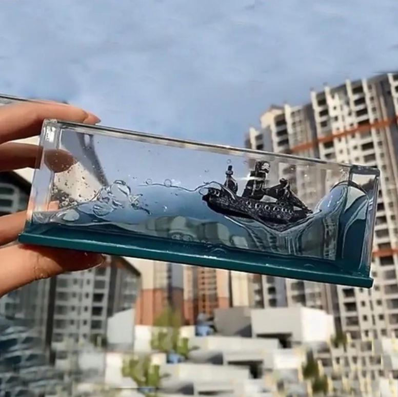 Кораблик нетонущий в колбе Черная жемчужина (GD98O) - фото 7 Кораблик нетонущий в колбе Черная жемчужина (GD98O) - фото 7