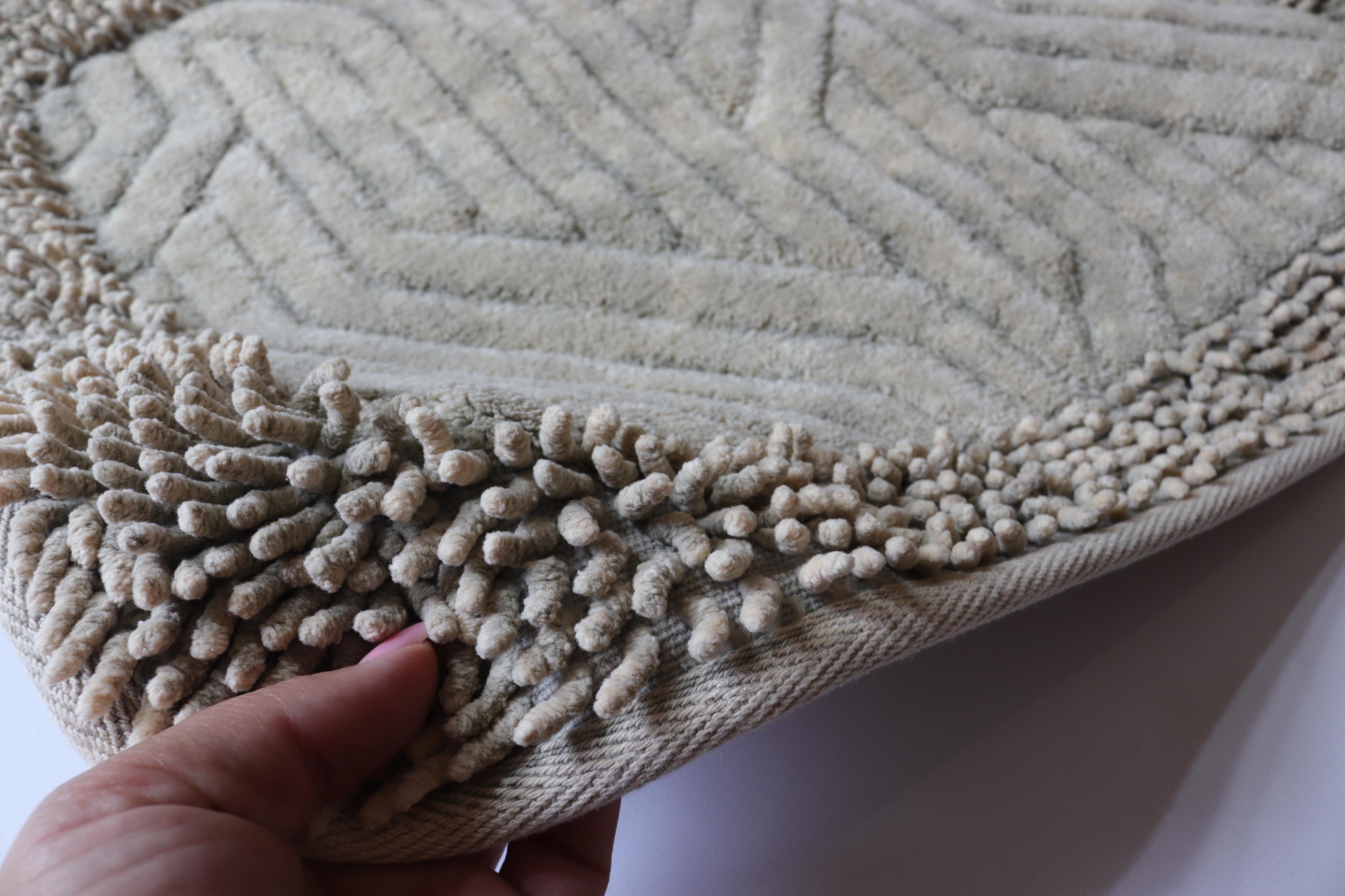 Набор ковриков Tropikhome Shaggy Plain хлопковых для ванной и туалета 60x100/50x60 см Mokko (1903/mokko) - фото 3