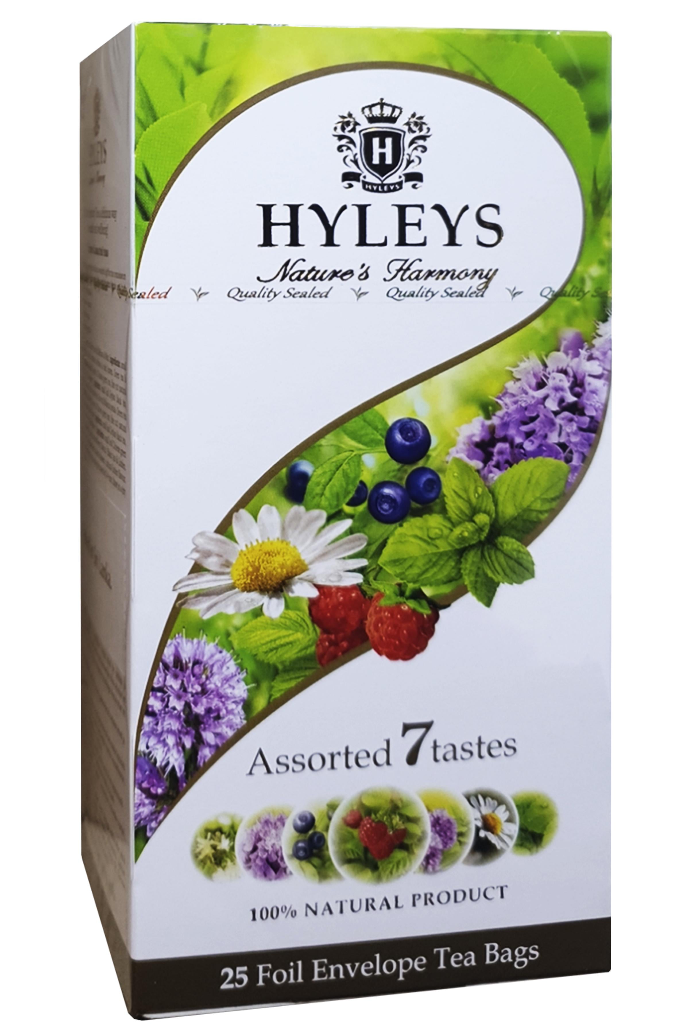 Чай Hyleys Гармония природы ассорти Семь вкусов в пакетиках 25 шт. х 1,5 г (54143)