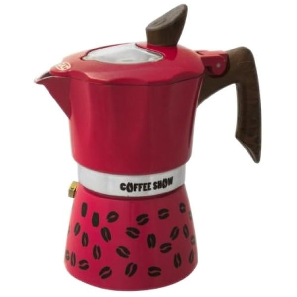 Кофеварка гейзерная GAT Coffee Show 300 мл Малиновый (104606)
