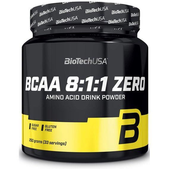 Аминокислота BCAA для спорта BioTechUSA BCAA 8:1:1 Zero 250 г 33 порций Ice Tea Peach - фото 1