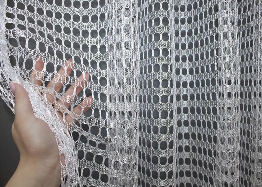 Тюль арка сітка з макраме 280х130 см Білий (000к 51-201) - фото 5 Тюль арка сітка з макраме 280х130 см Білий (000к 51-201) - фото 5