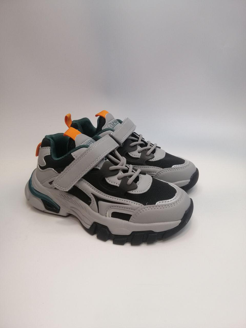 Кроссовки для мальчика Apawwa р 34 21,5 см Серый (653-1 grey)