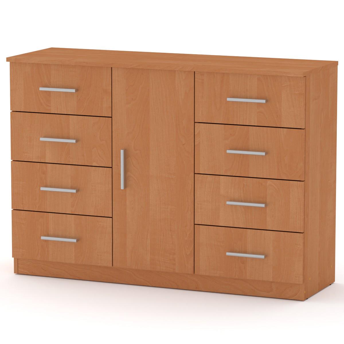 Комод для вещей МеблиКо 8-1 120х39х85 см Ольха (k-1143-5) - фото 1