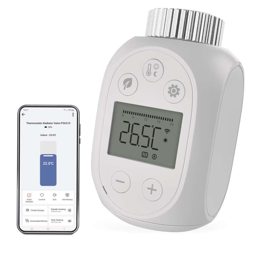 Клапан цифровой термостатический GoSmart Emos P5631S ZigBee (36601191) Клапан цифровой термостатический GoSmart Emos P5631S ZigBee (36601191)