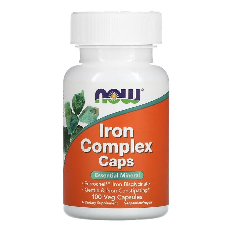 Железо NOW Iron Complex Caps 100 вега-капс. (21608-01)