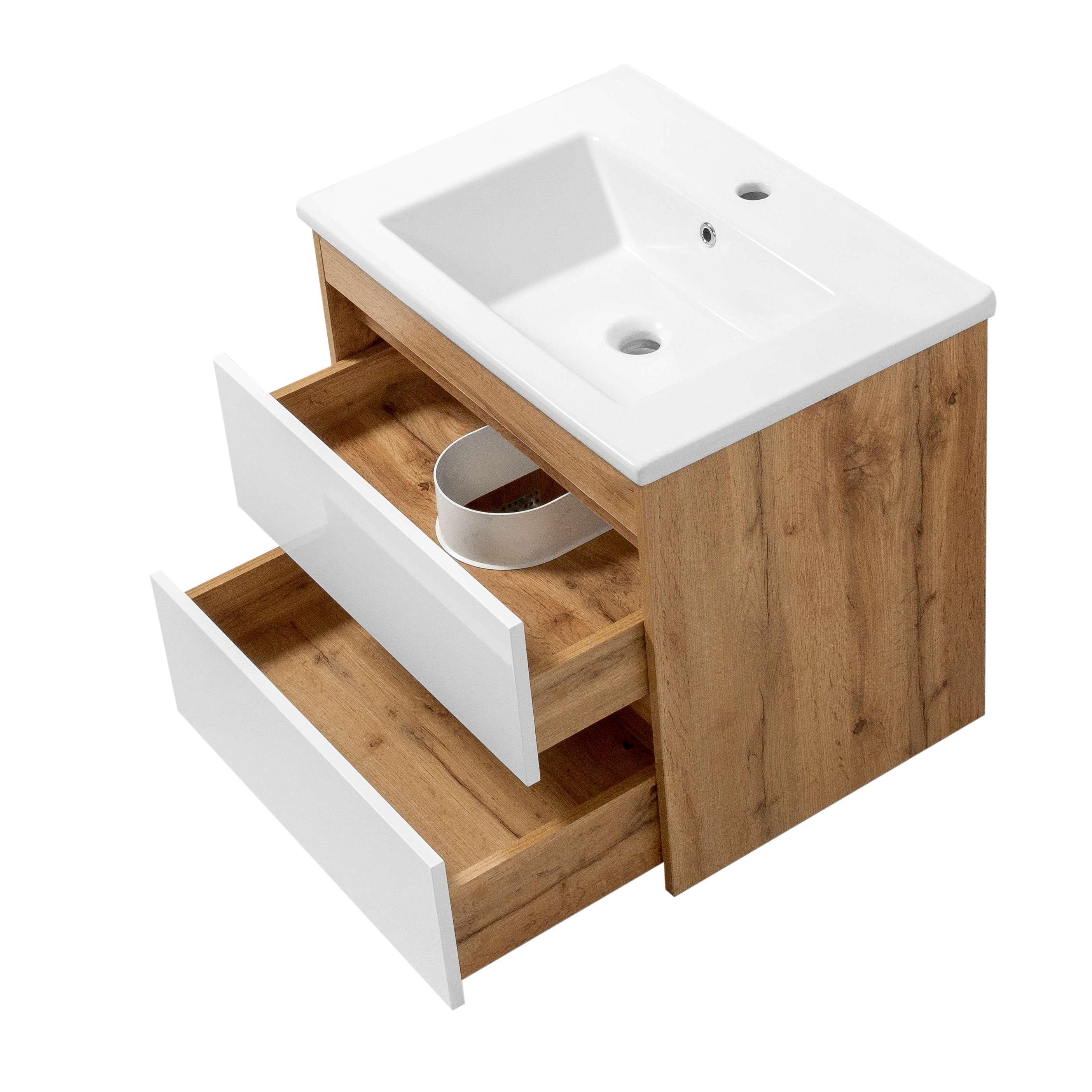 Тумба Юввис Венера подвесная с умывальником Trio 85 см - фото 2 Тумба Юввис Венера подвесная с умывальником Trio 85 см - фото 2