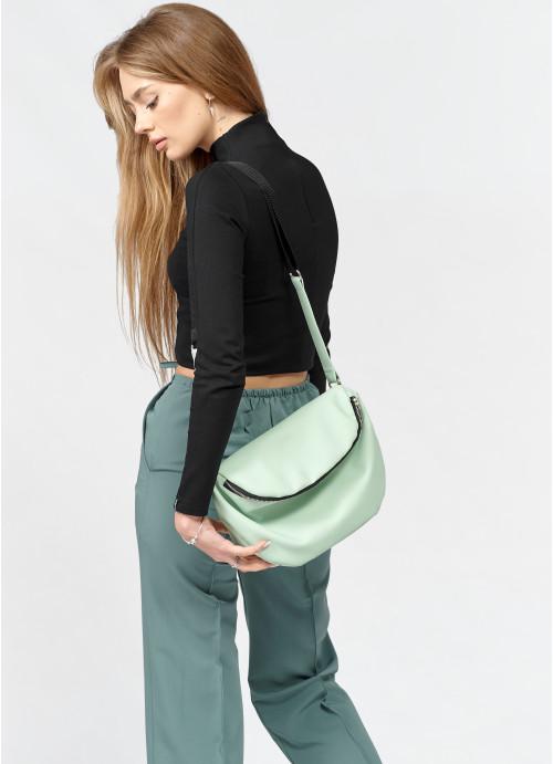 Женская сумка кросс-боди Sambag из экокожи Мятный (9910251020)
