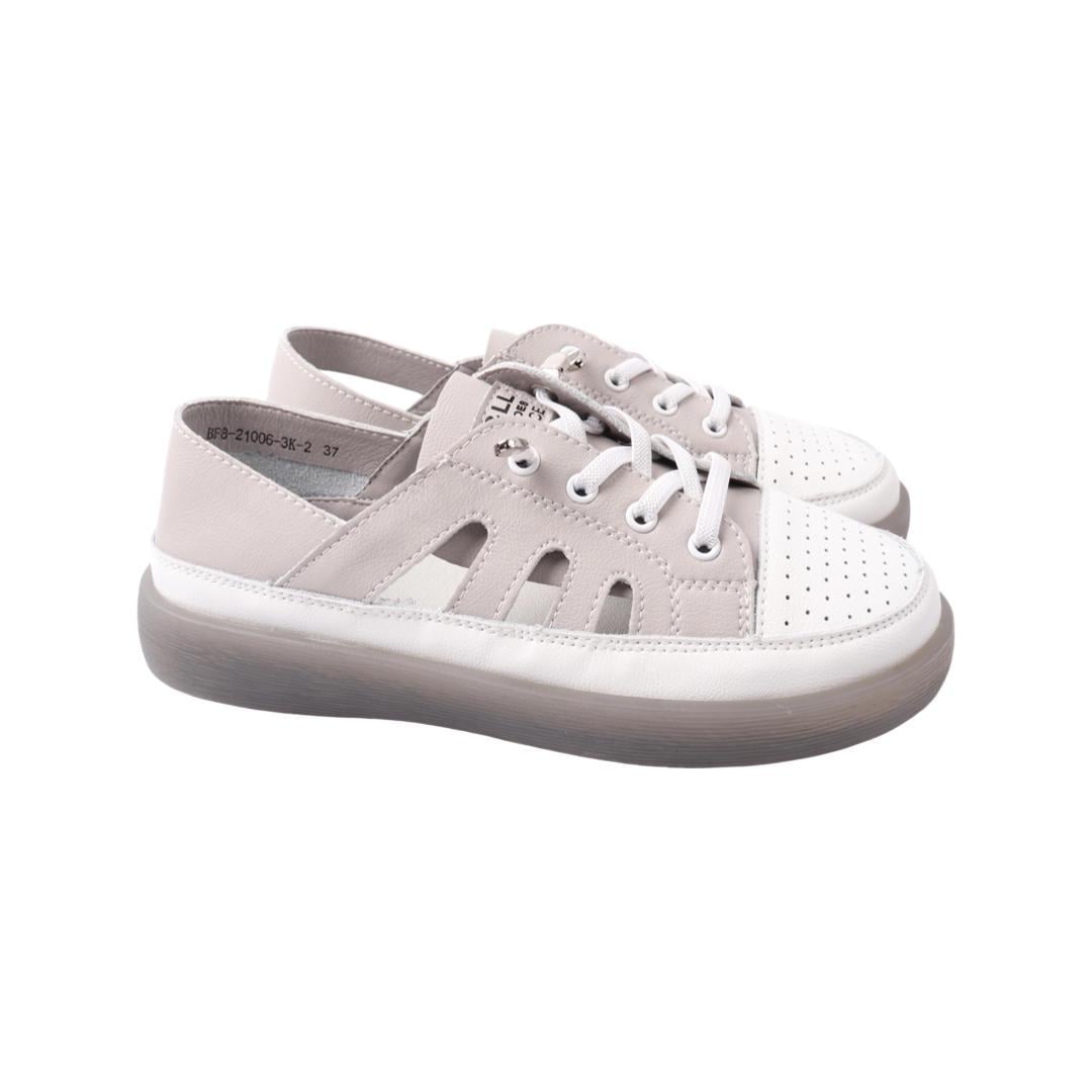 Кеды женские Li Fexpert из кожи Серый (833-22LTCP 38)