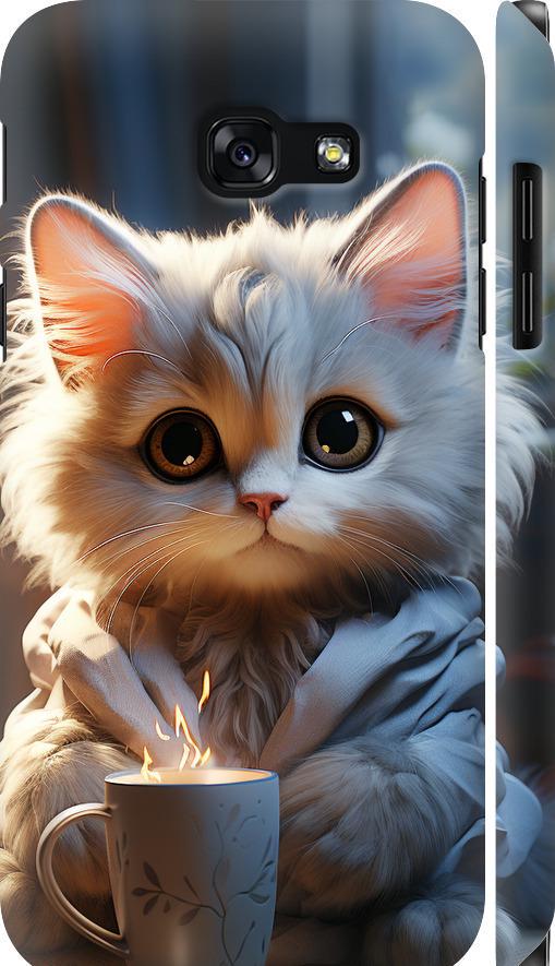 Чехол на Samsung Galaxy A5 (2017) White cat (5646c-444-42517)
