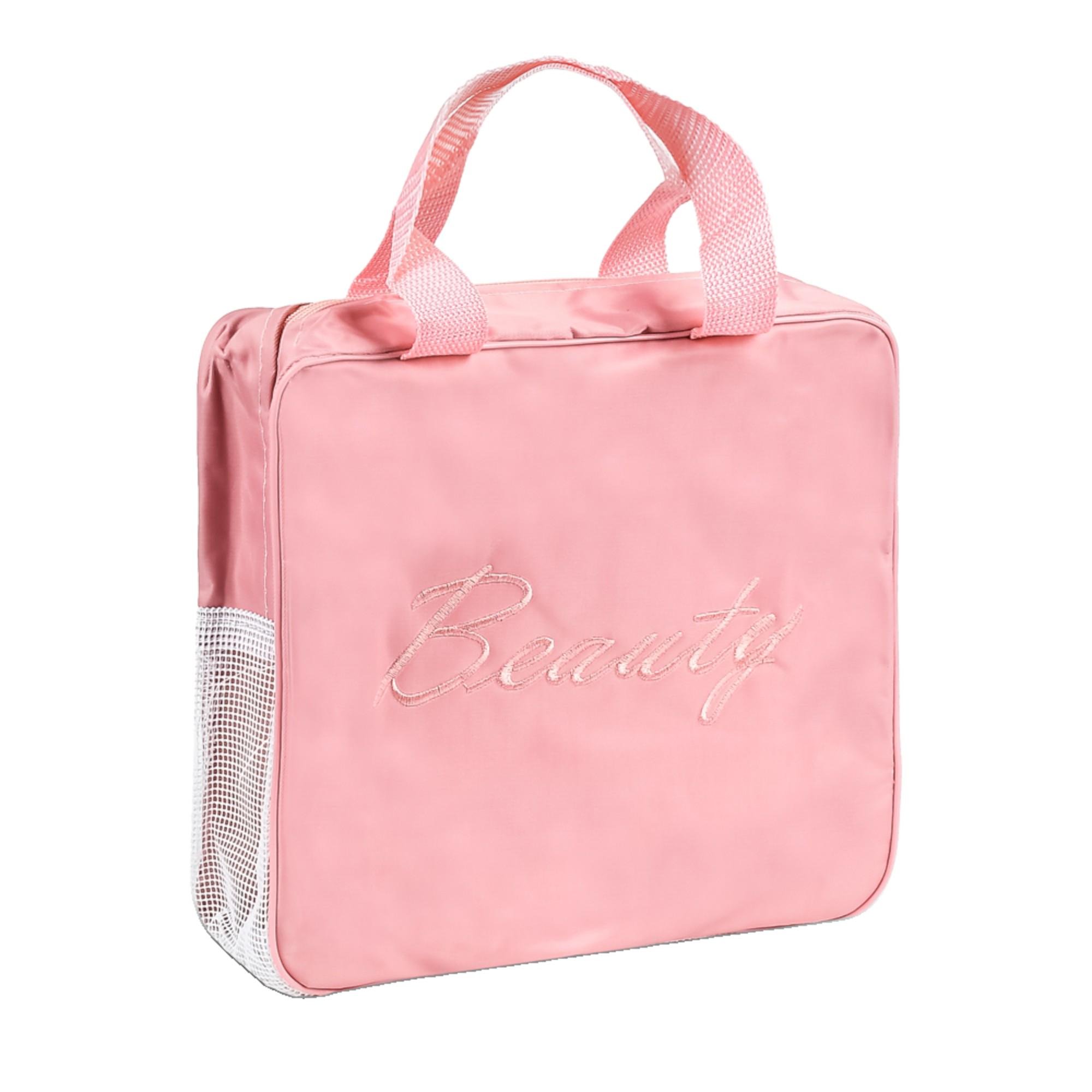 Косметичка дорожная Stenson Beauty 24х23х9,5 см Розовый (R33403)