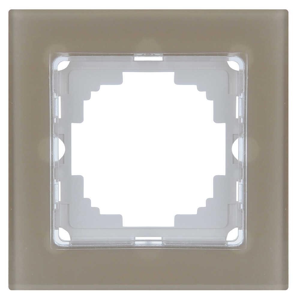 Рамка одноместная Nilson Alegra Бронзовое стекло (25BR0091)