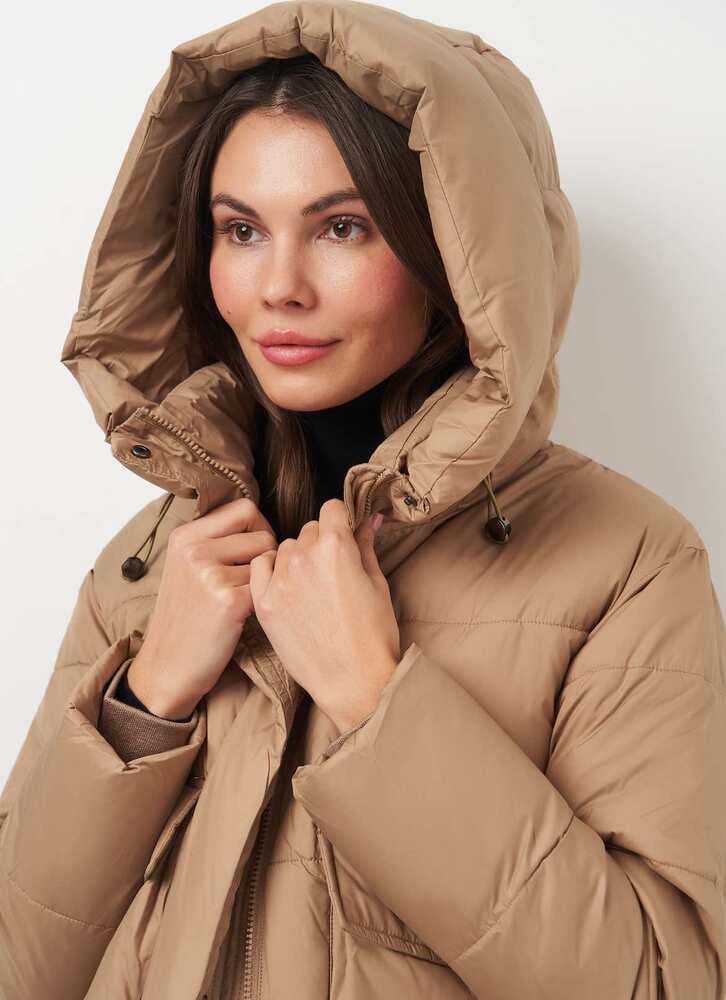 Пальто жіноче Lusskiri 9639x899 2XL Світло-коричневий (192900-4) - фото 5 Пальто жіноче Lusskiri 9639x899 2XL Світло-коричневий (192900-4) - фото 5