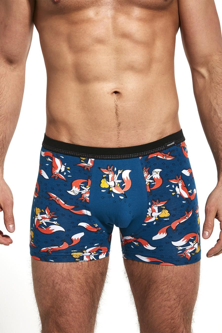 Трусы боксеры Cornette р. 48/M Морской/Оранжевый (68410)