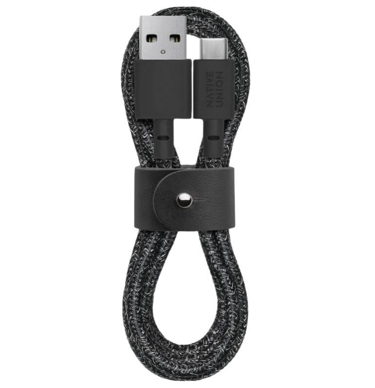 Кабель Native Union Belt Cable USB-A to USB-C Cosmos 1,2 м Black (BELT-AC-COS-NP)