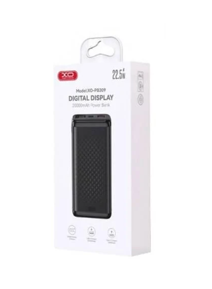 Повербанк Xo PB309 22,5W Digital Fast Charger 20000 mAh Черный (36092206) Повербанк Xo PB309 22,5W Digital Fast Charger 20000 mAh Черный (36092206)