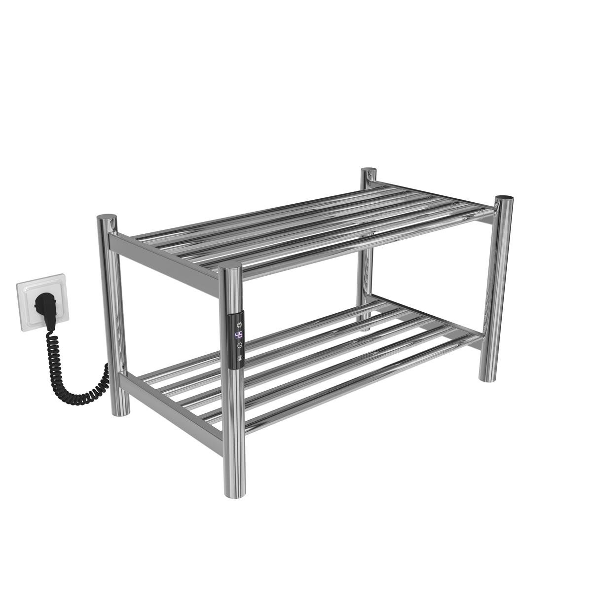 Сушилка электрическая Deffi Tiffany П2 JD03 левое подключение нержавеющая сталь 350х600 мм Хром (C.PT.35.60.2.ECL1)