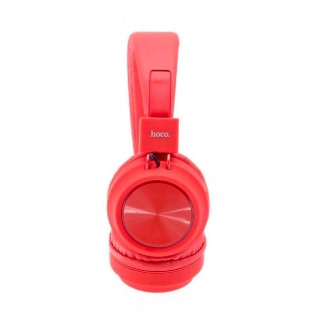 Наушники беспроводные HOCO W25 Promise Wireless Headphones Bluetooth Red (000247) - фото 2