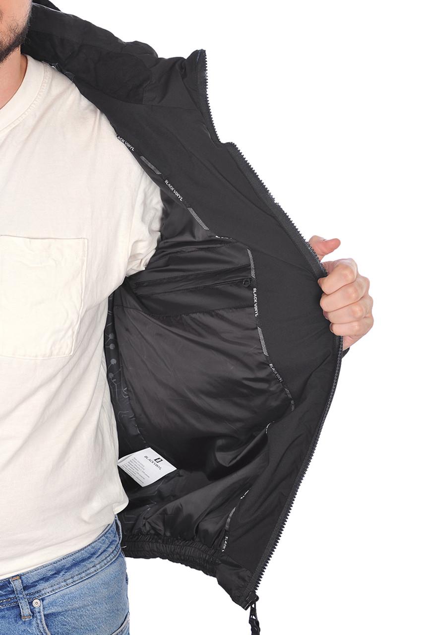 Куртка чоловіча єврозима Black Vinyl 24-C24-2525CQ M Чорний (24-C24-2525CQ_43_48) - фото 5 Куртка чоловіча єврозима Black Vinyl 24-C24-2525CQ M Чорний (24-C24-2525CQ_43_48) - фото 5