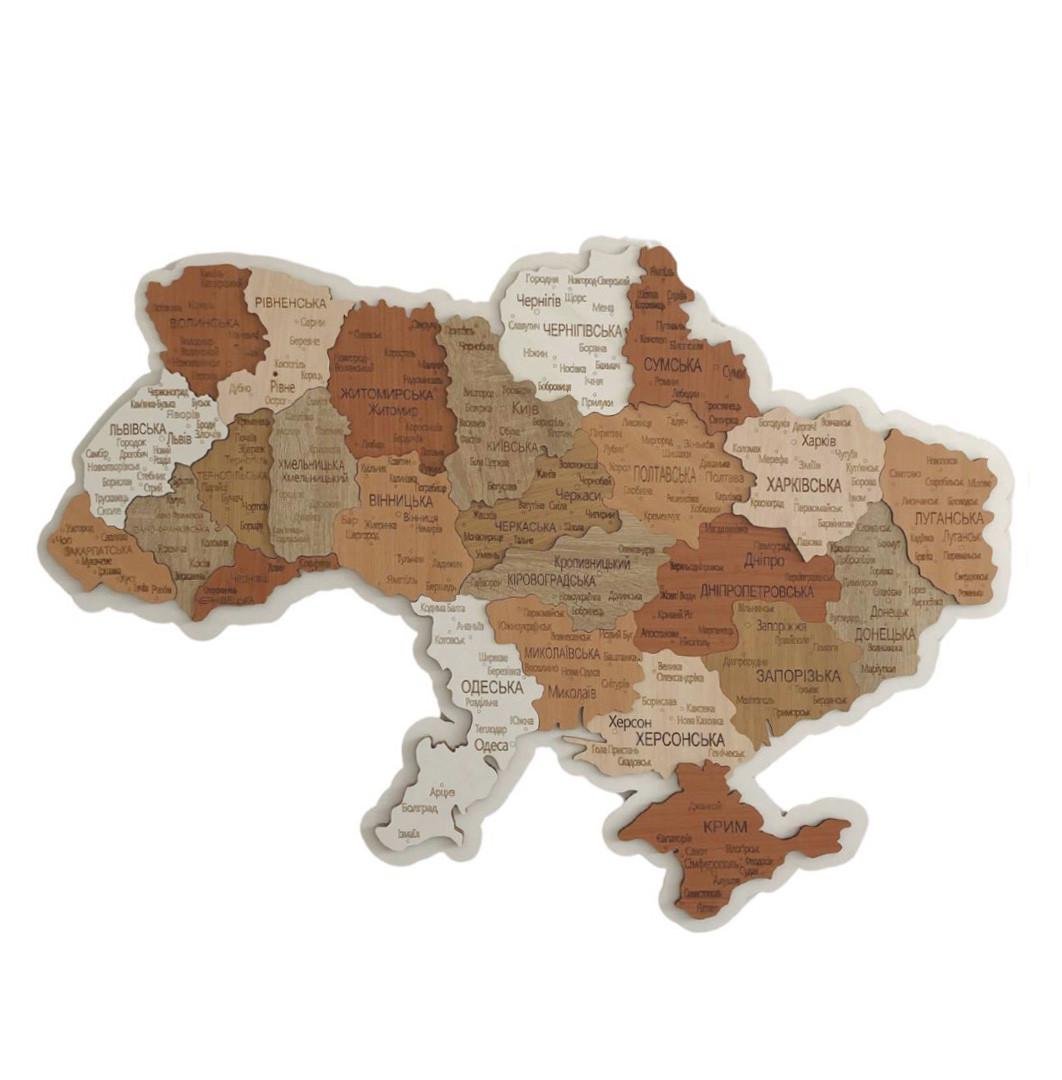 Декор настінний карта України 100х70 см (2069264642)