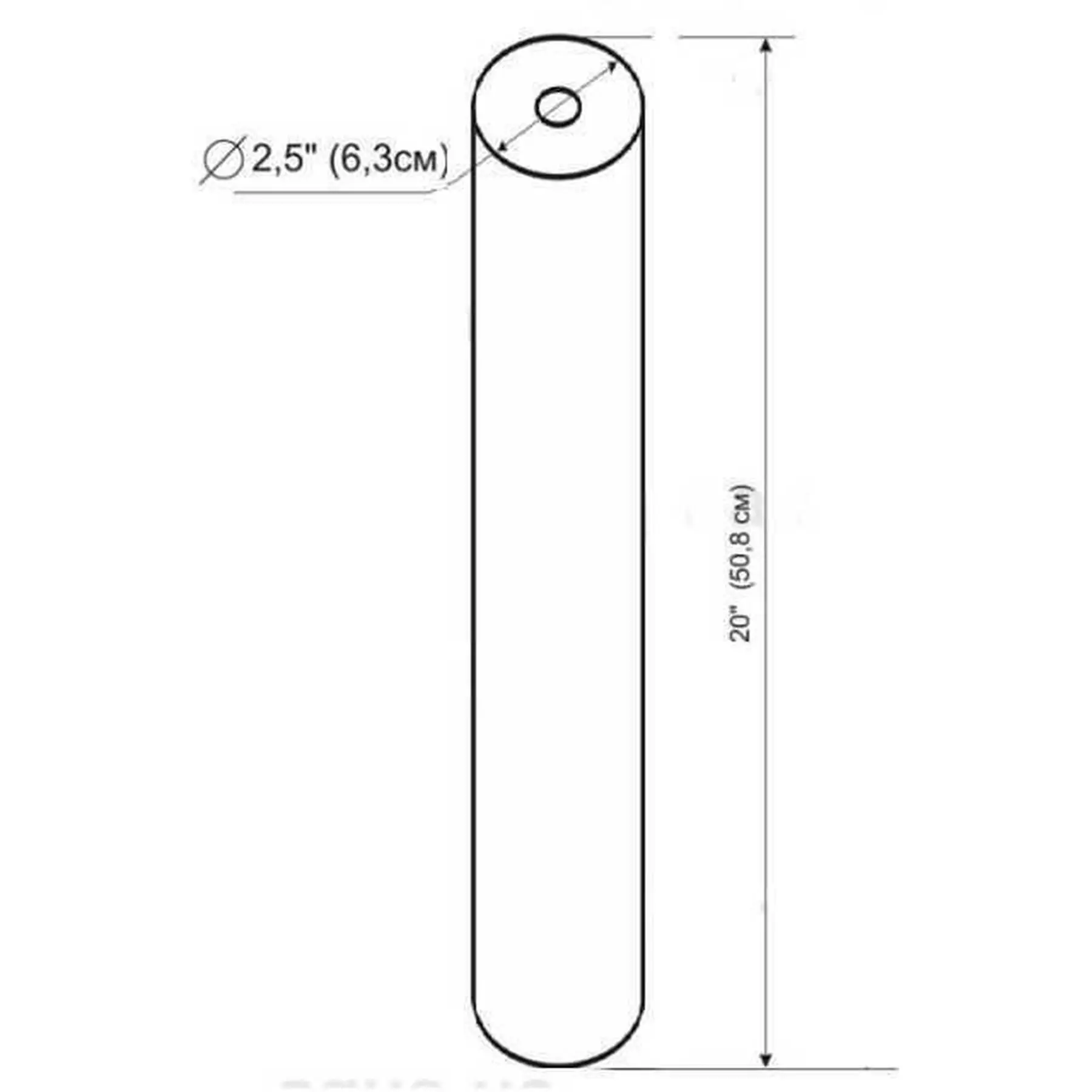 Картридж полипропиленовый Bio+ Systems PP-20 Slim Line 20"х2,5" 10 мкм (GSR-000012329) - фото 2