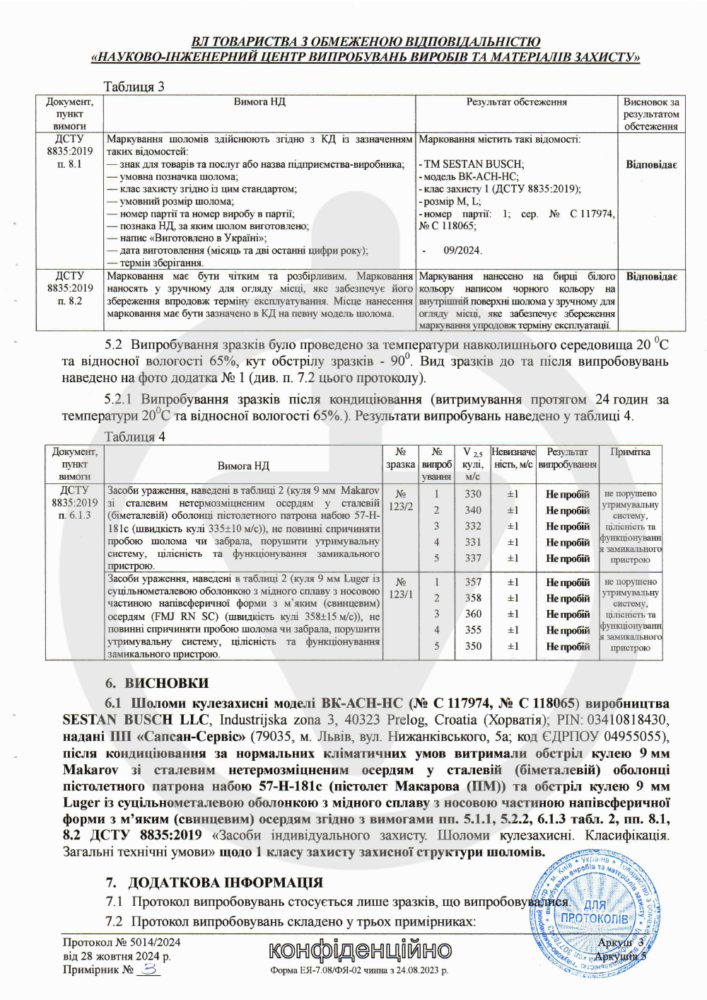 Шлем кевларовый Sestan busch/BK-ACH-HC баллистическая защита NIJ IIIA М 55-59 см Оливковый - фото 8