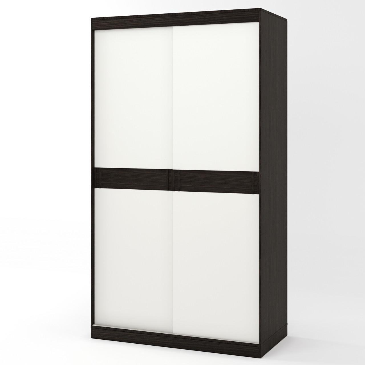 Шкаф-купе Эверест Соната 1200 двухдверный 120х60х217 см Венге темный/белый (DTM-2391)