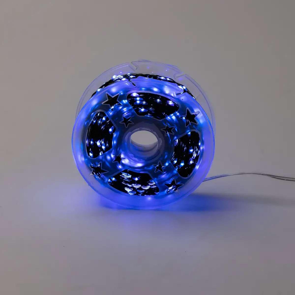 Гирлянда-роса на пульте на 1000 LED светодиодов капля зеленый провод 100 м Синий (5307) - фото 10 Гирлянда-роса на пульте на 1000 LED светодиодов капля зеленый провод 100 м Синий (5307) - фото 10