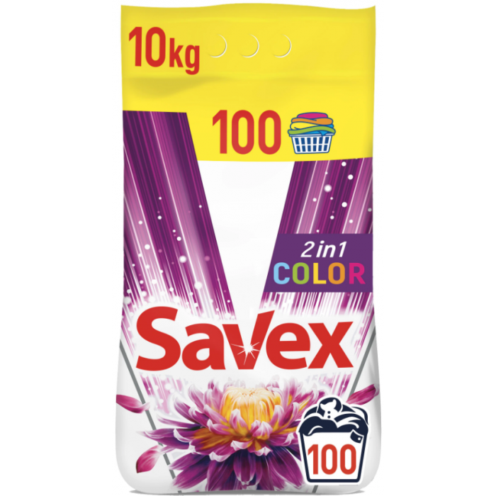 Стиральный порошок Savex Color 2in1 100 стирок 10 кг