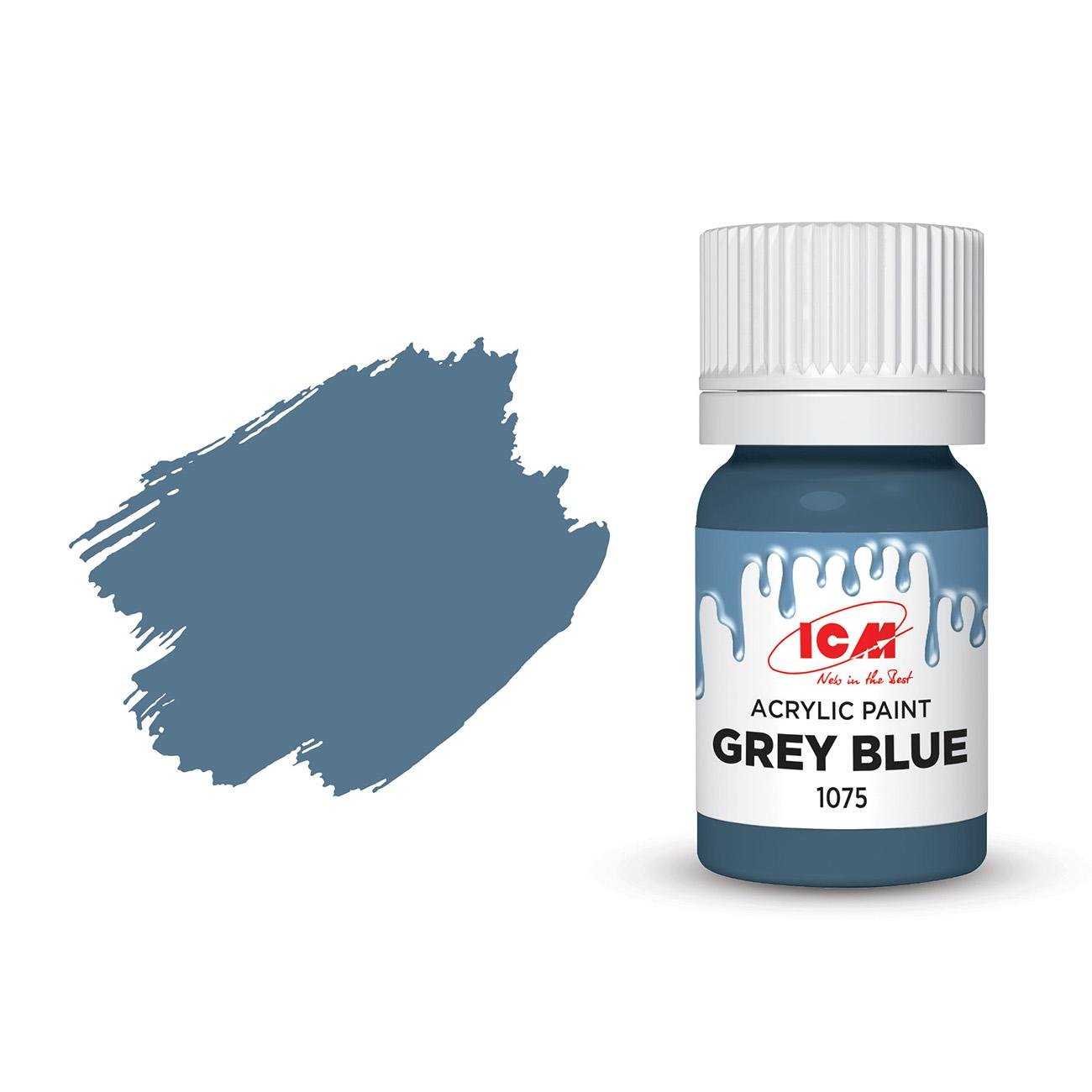 Акриловая краска ICM Серо-голубой (1075)
