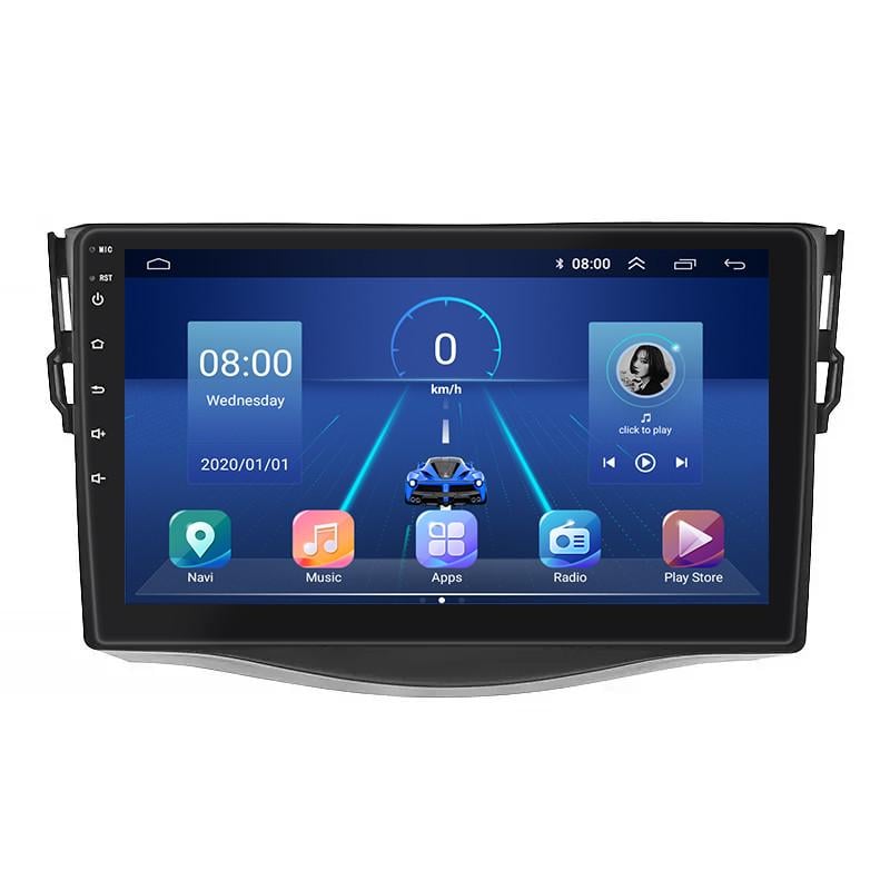 Автомагнитола штатная Lesko для Toyota RAV4 III XA30 2006-2012 4/64Gb 4G Wi-Fi GPS Top 9" (24366409)