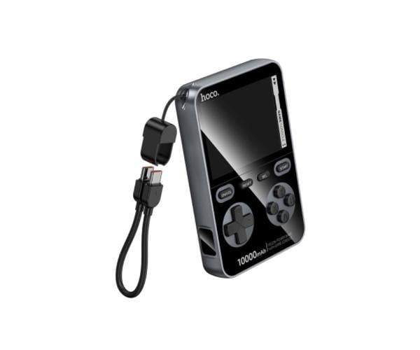 Аккумулятор внешний Hoco Q47 Shine PD20W 10000mAh со встроенной ретро-игровой консолью Metal Gray