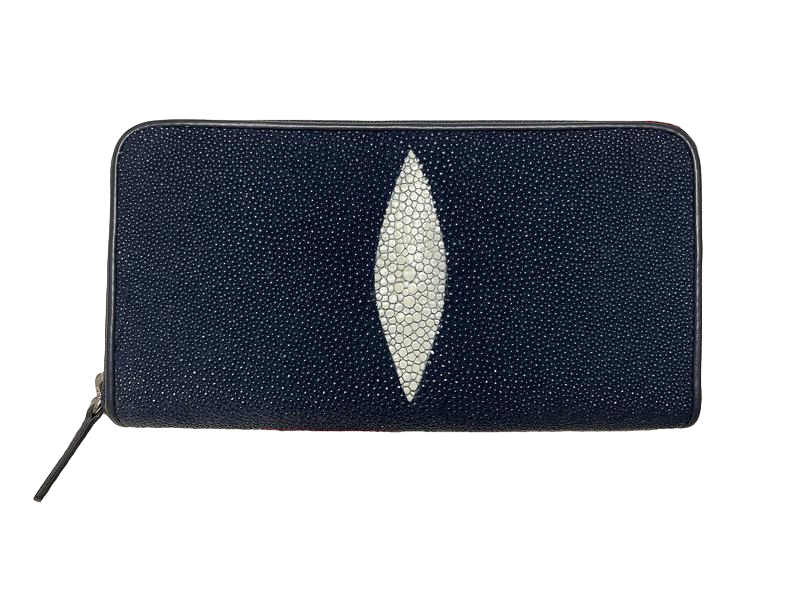Кошелек из кожи ската Ekzotic Leather Синий (stw30_3)